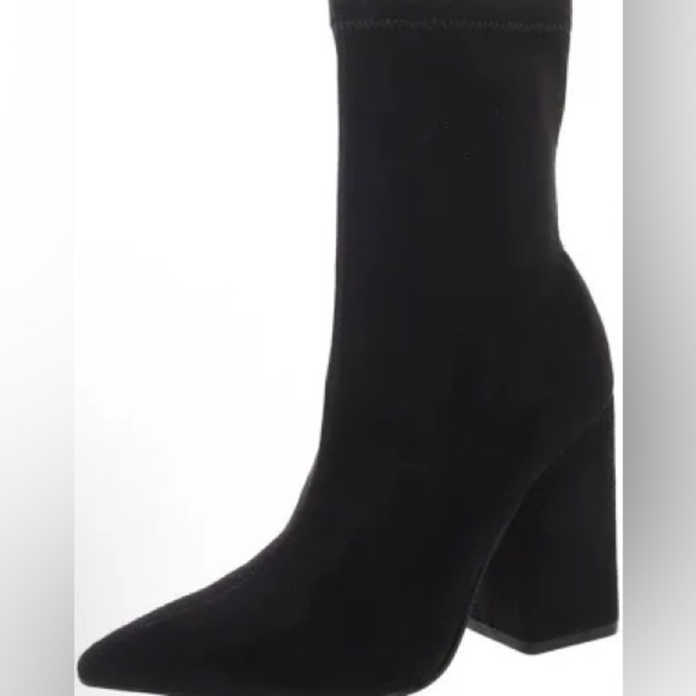 Marc Fisher Larry Faux Suede Pointed Toe Sock Ankle Boot Bootie Women’s 8.5 M
